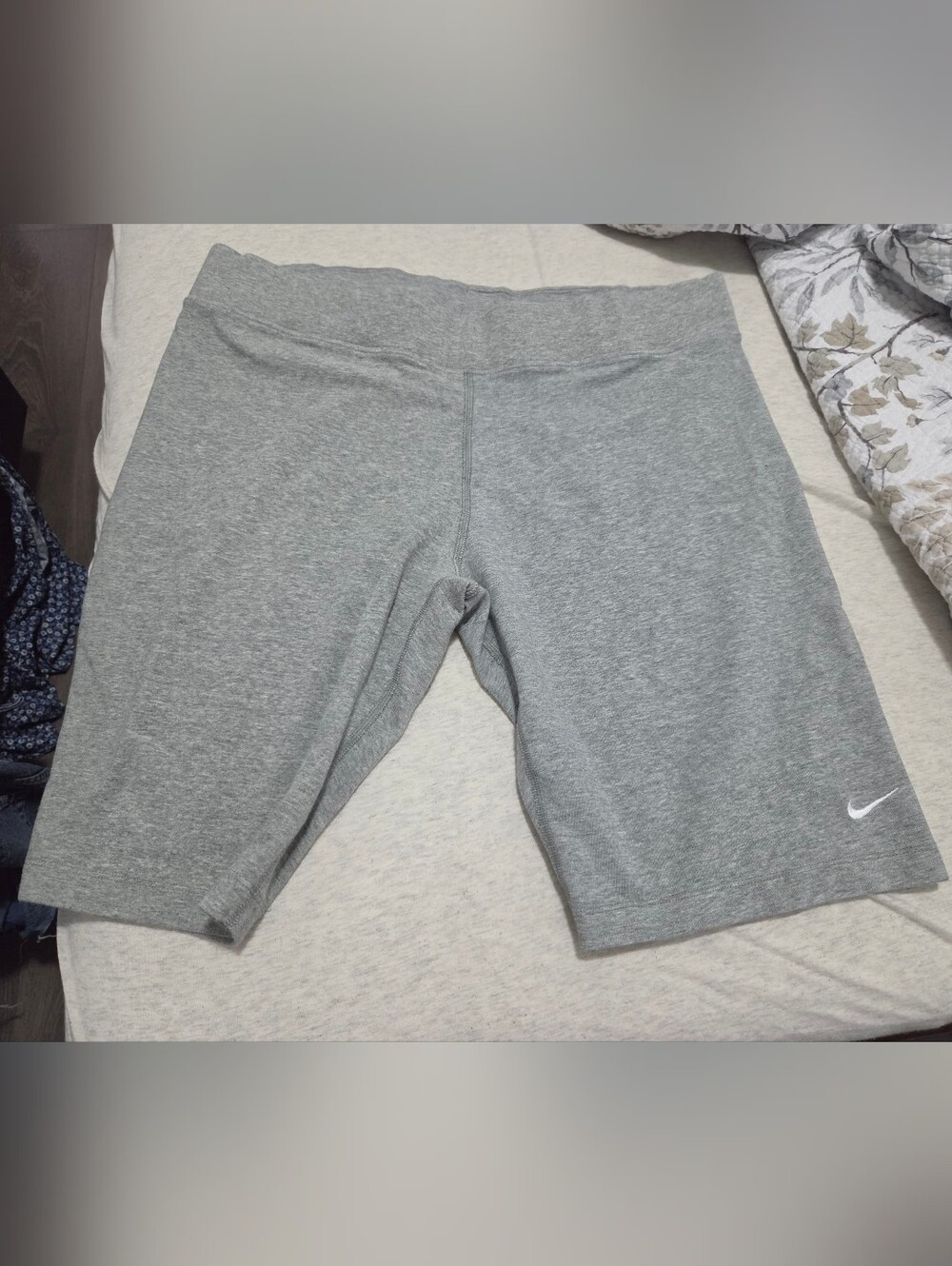 Nike Women's Bermuda yoga shorts, XXL, grey, $35
